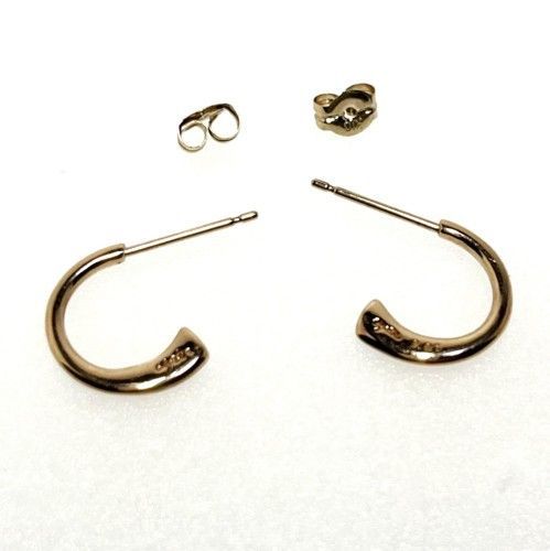 agete アガット フープ ピアス K10PG 1Pダイヤモンド0.01ct ブランド 