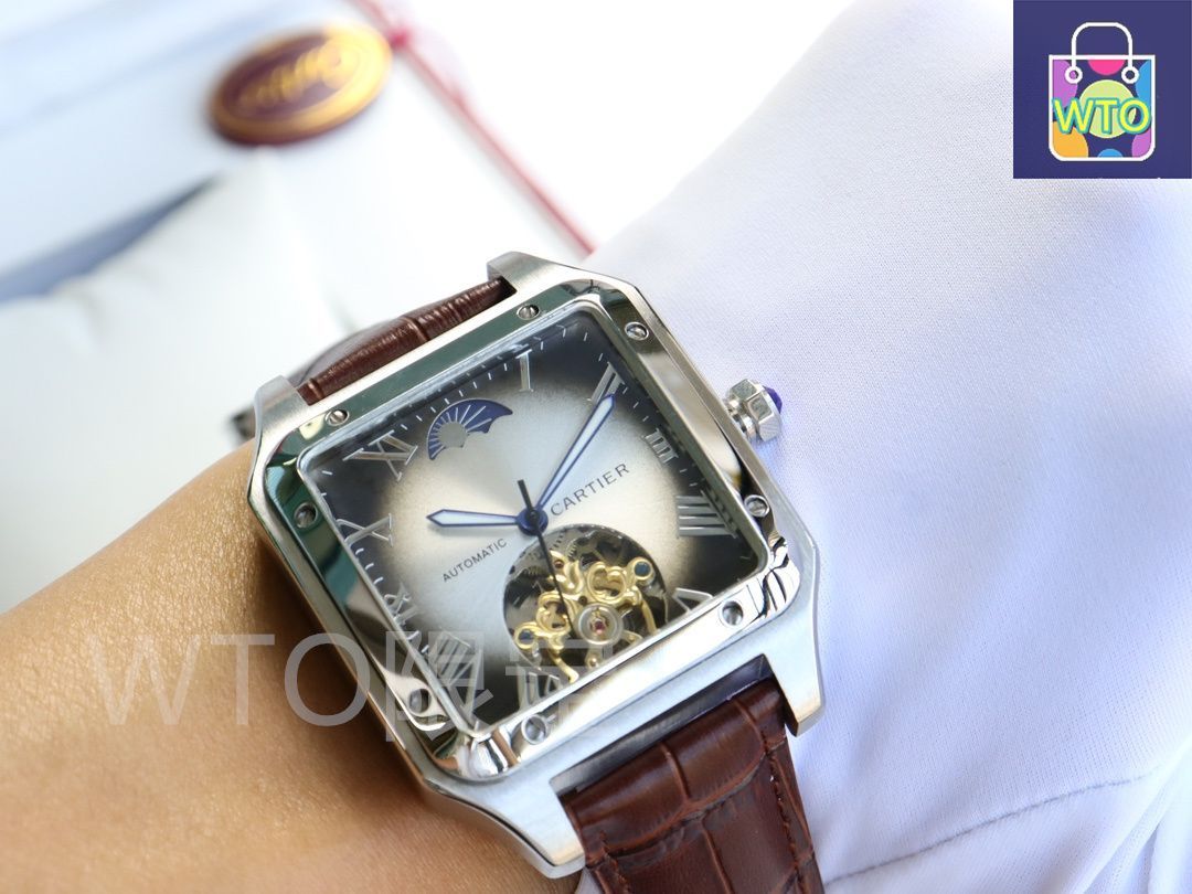 今日特価】CARTIER カルティエ スクエア 男性向け角型デザイン