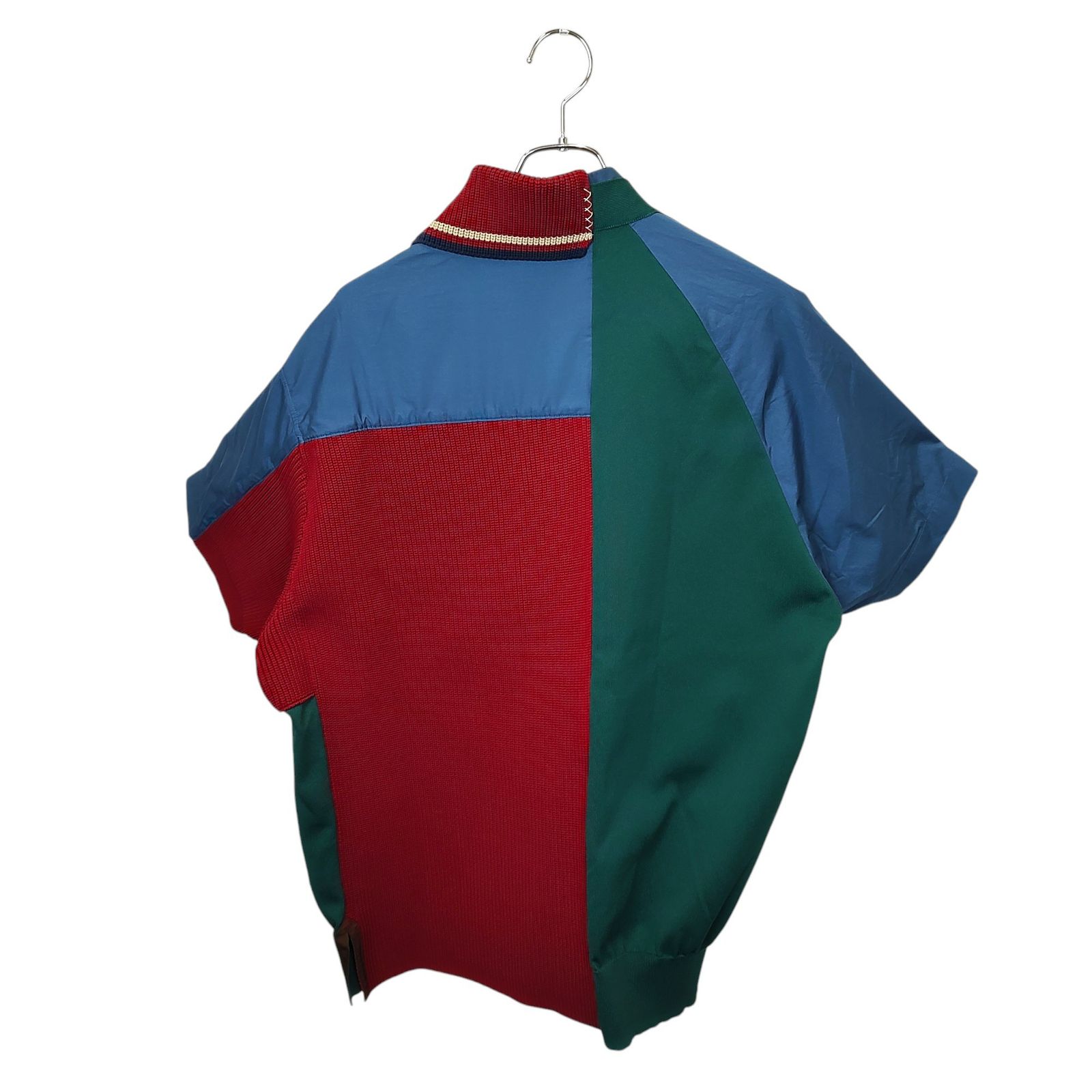 KOLOR カラー 21SS 半袖 ドッキング ニット ポロシャツ 21SCM-N03301 3 