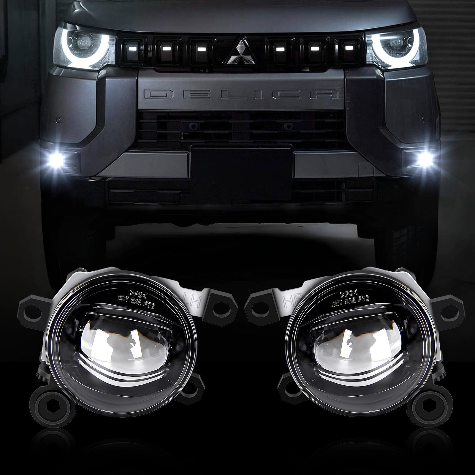 OPPLIGHT デリカミニ フォグランプ セレナ C28、NV350キャラバン