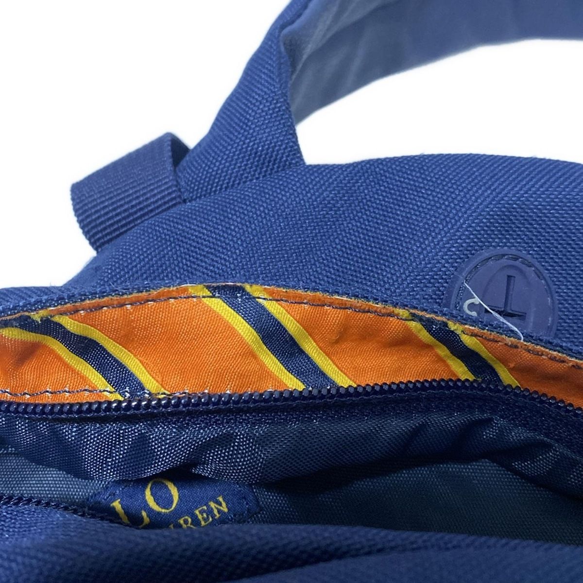 ポロ・ラルフ・ローレン バックパック ネイビー/オレンジ POLObyRalphLauren(ポロラルフローレン) リュックサック