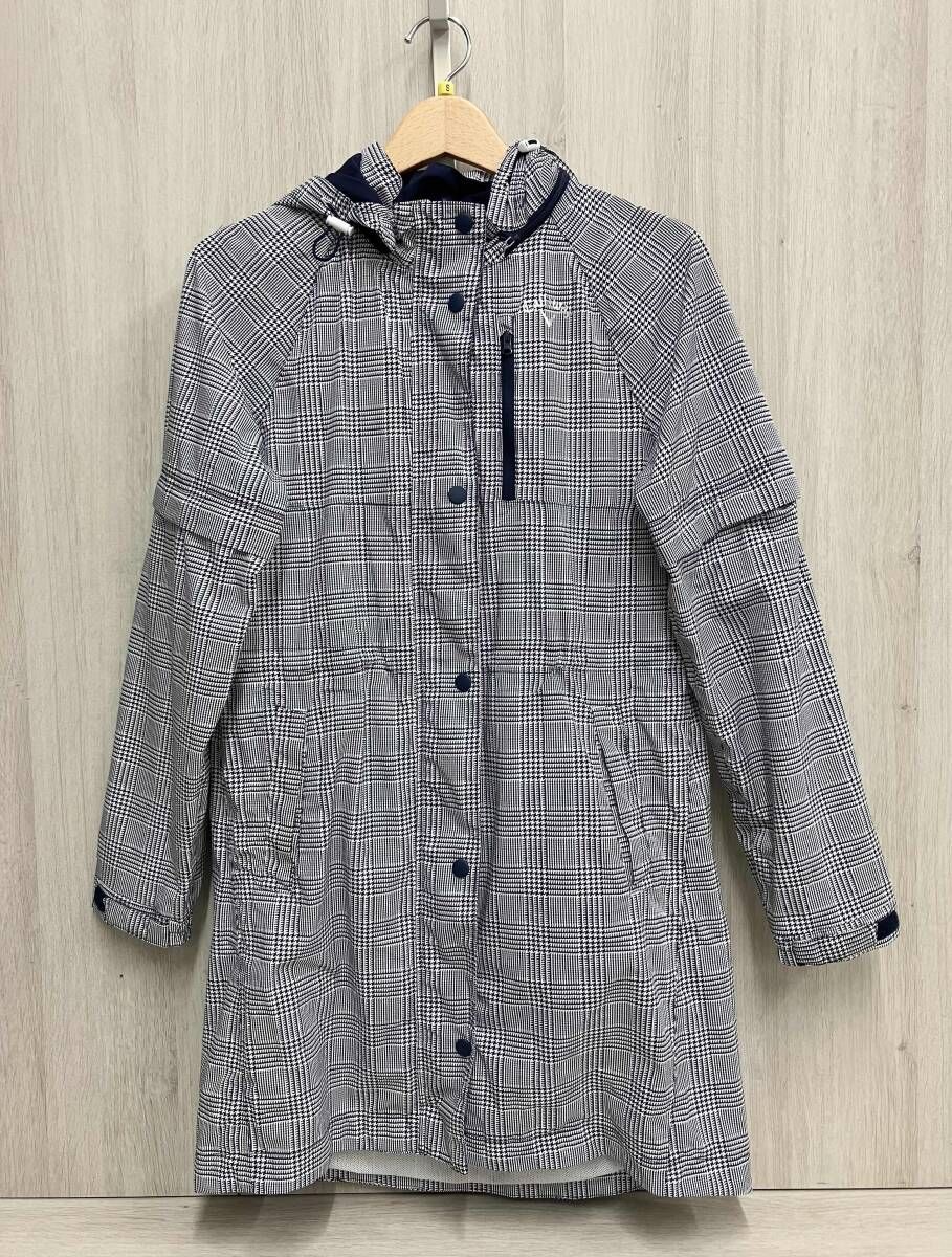 Callaway キャロウェイ 4WAY ワンピース型 レインウェア Sサイズ グレンチェックプリント ゴルフ 2419988801