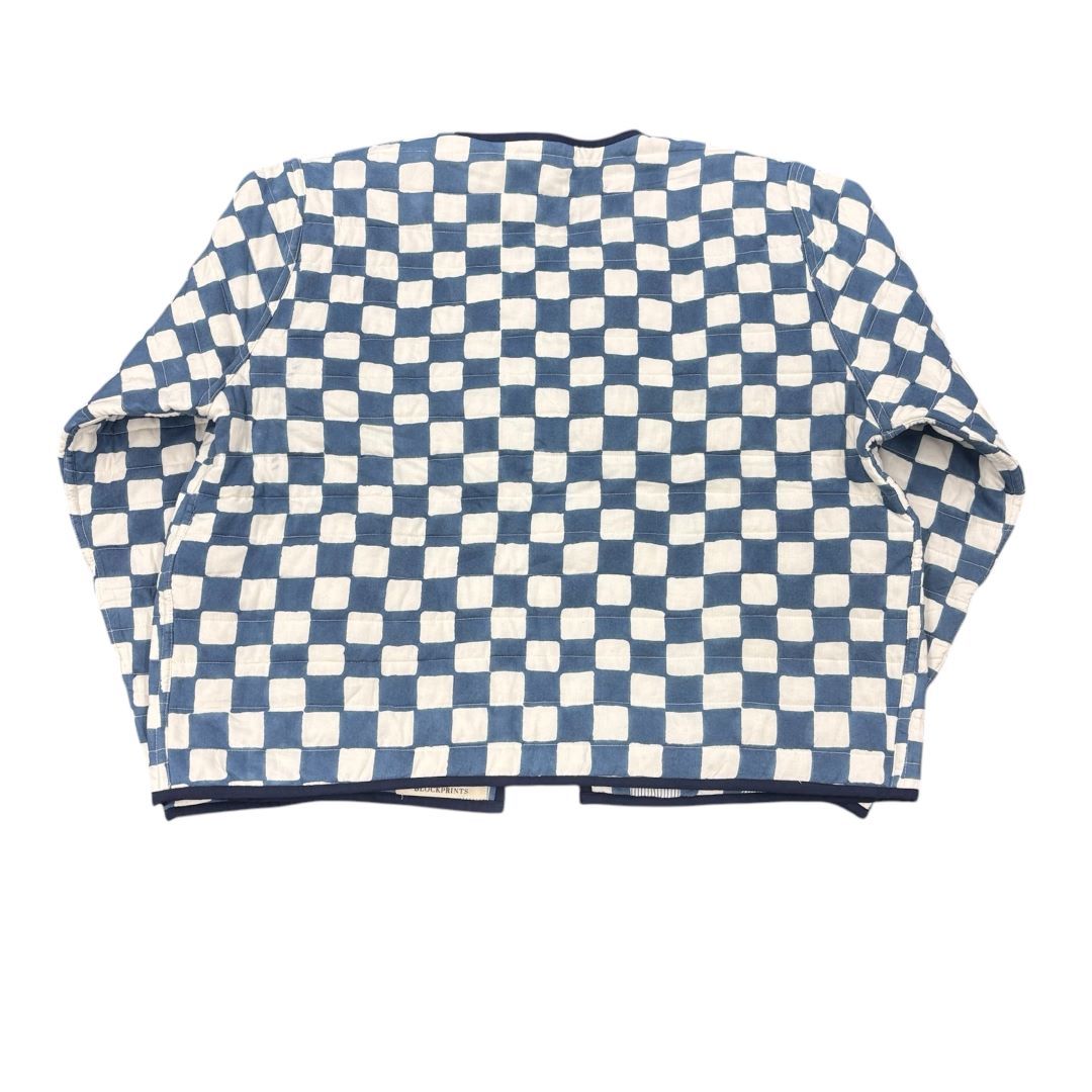 エスゼットブロックプリントリバーシブルキルティングジャケット