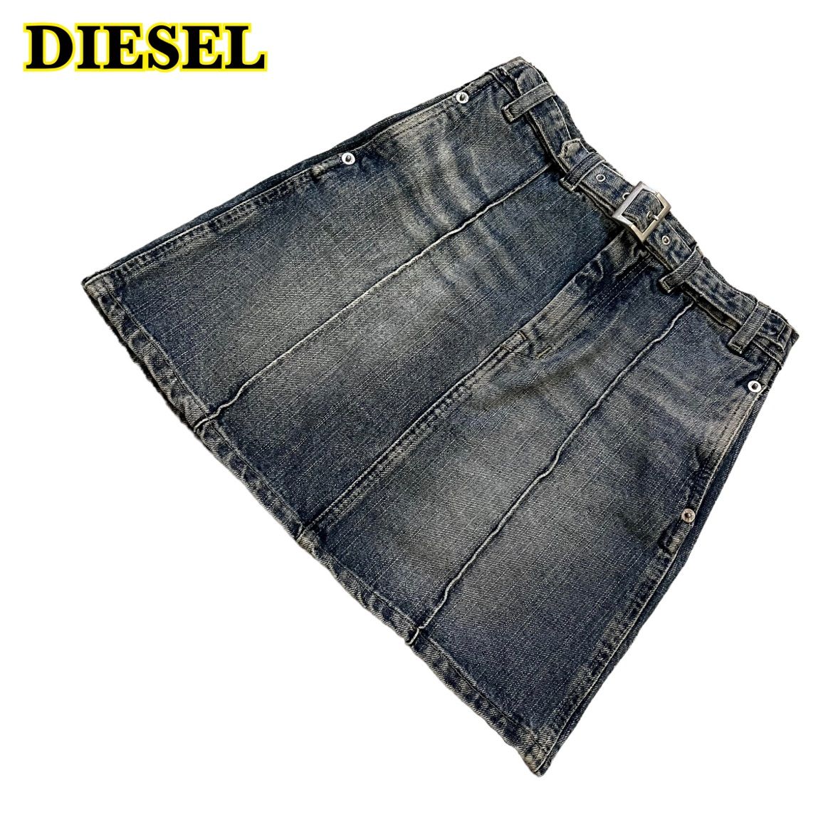 DIESEL ディーゼル デニムスカート ミニスカート ベルト付
