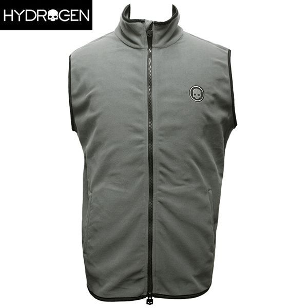 新品 ハイドロゲン ゴルフ ベスト メンズ フリース ジップアップ