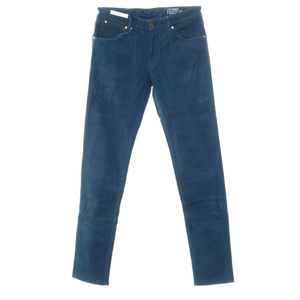 【新品】ピーティートリノ デニム PT TORINO DENIM SWING コットン コーデュロイ 5ポケット パンツ ダークピーコック【サイズ32】【メンズ】