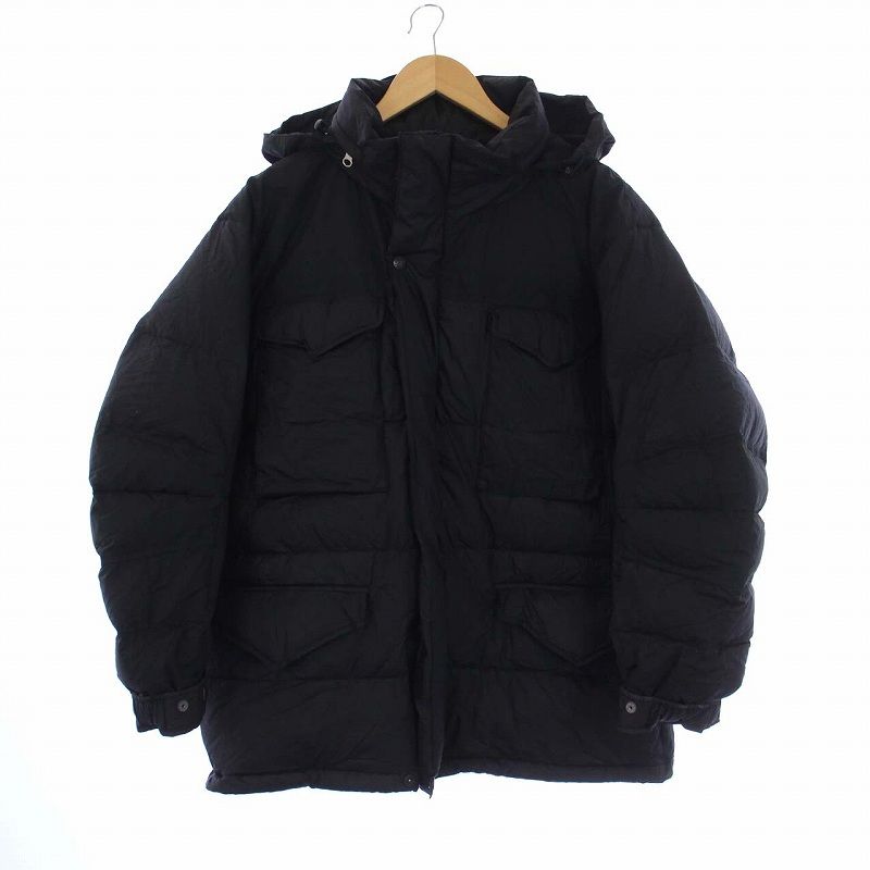 ノースフェイス パープルレーベル THE NORTH FACE PURPLE LABEL nanamica FIELD DOWN JACKET  フィールドダウンジャケット アウター フード 紫タグ 格子柄 チェック S 黒 ブラック ND2159N /KH - メルカリ