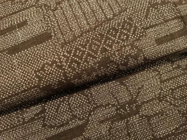 平和屋着物○結城紬 9マルキ 霞草花文 ますいわ屋扱い 正絹 逸品  