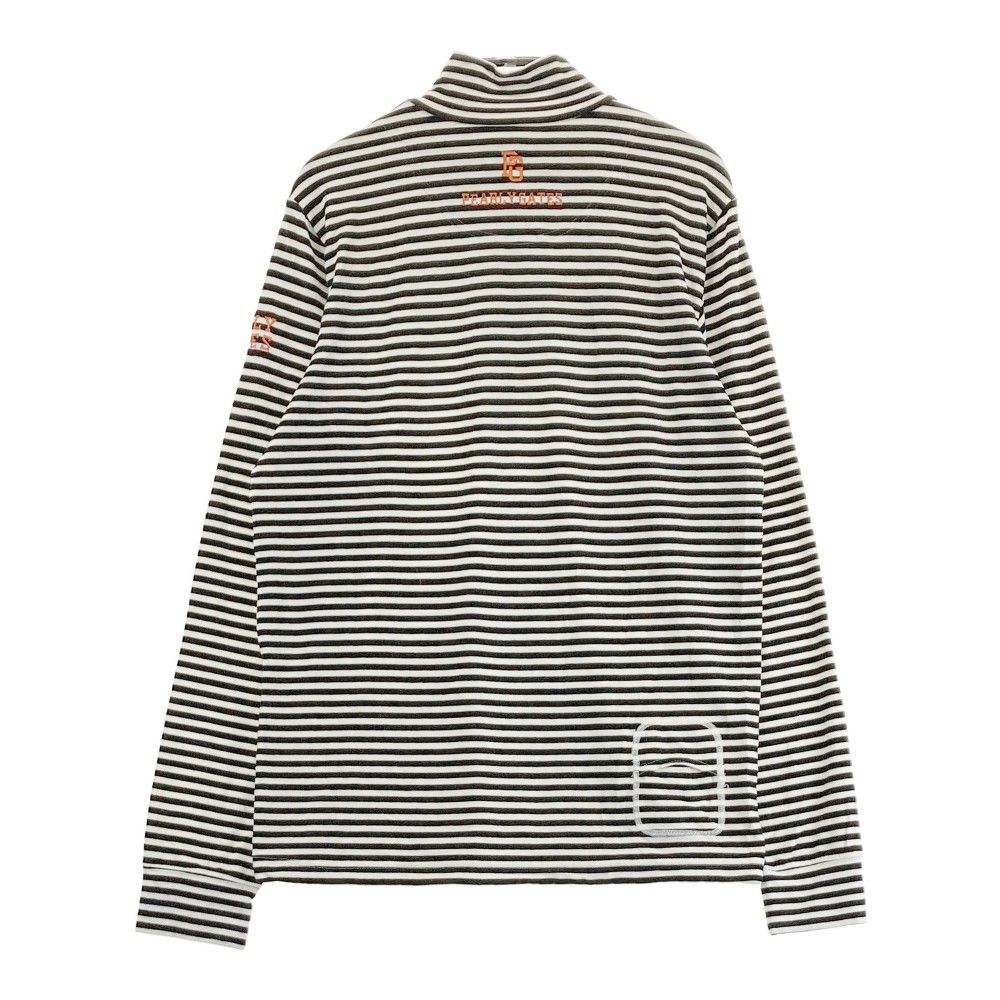 サイズ：5 PEARLY GATES パーリーゲイツ 2023年 長袖ハーフジップTシャツ  ブラック系 [240101464240] ゴルフウェア メンズ ストスト PEARLY GATES パーリーゲイツ 2023年 長袖ハーフジップTシャツ