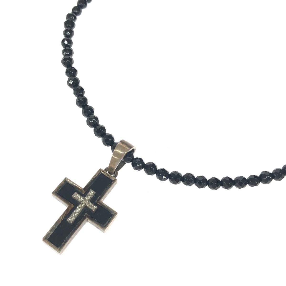 JustinDavis ジャスティンデイビス クロスネックレス オニキス