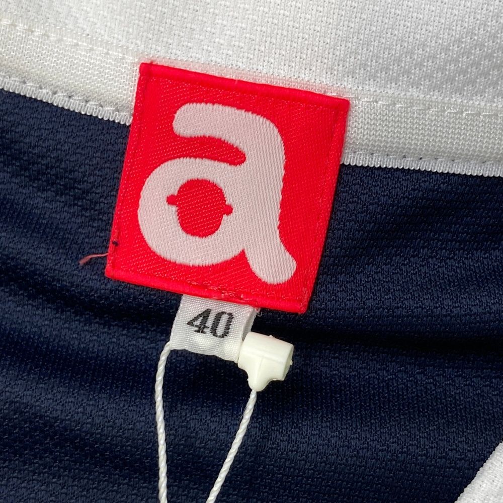 ノースリーブポロシャツ ストライプ柄