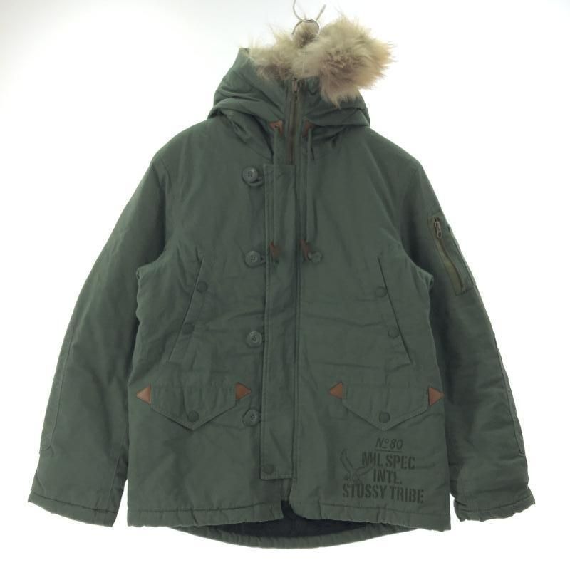 【】STUSSY N-3B フライトジャケット S グリーン ステューシー[10]