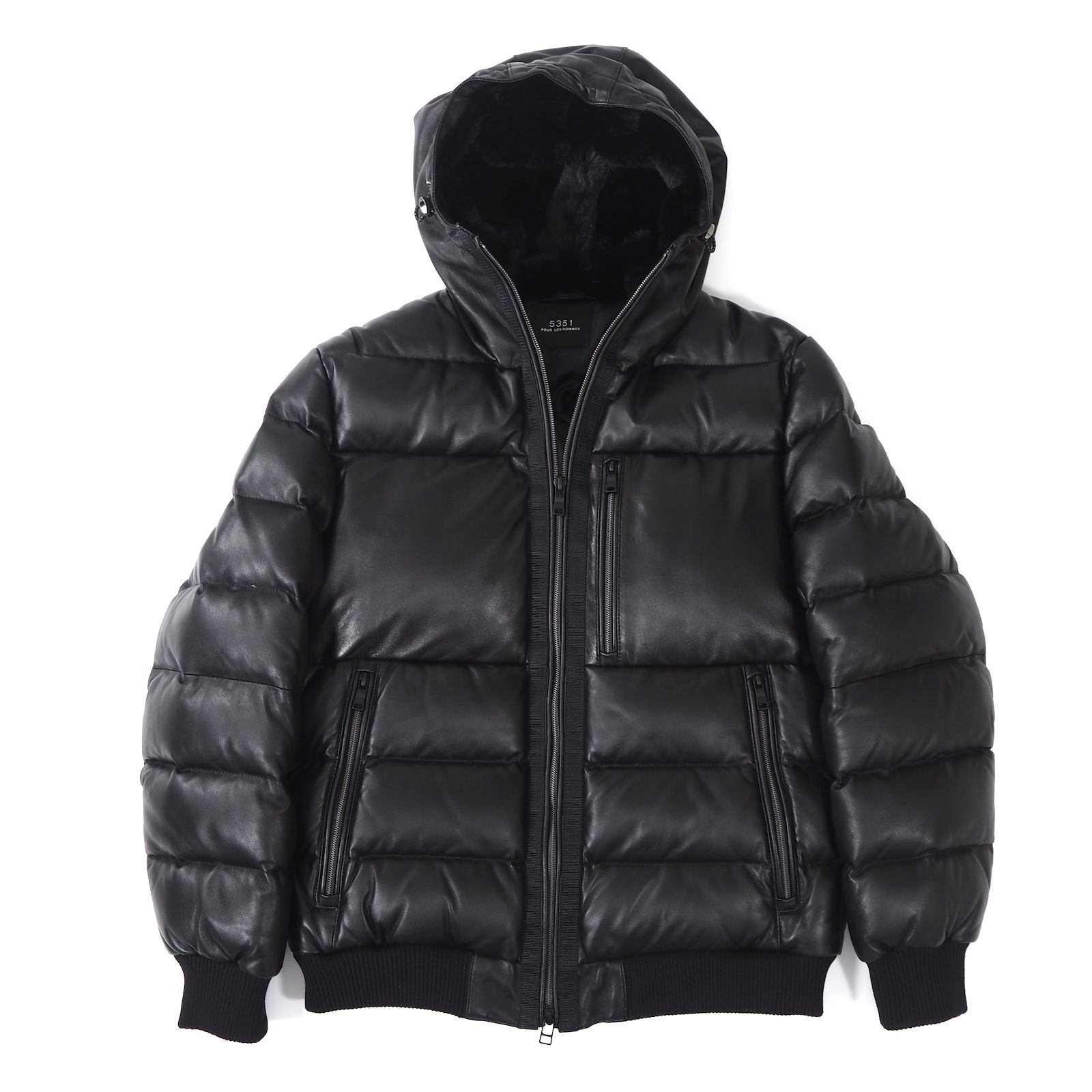 ◎美品 5351 プールオム 5351 POUR LES HOMMES ファーフード付き
