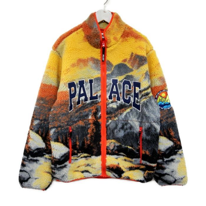 PALACE パレス 国内正規 24AW APPALACHIAN FUNNEL FLEECE JACKET フリースジャケット ボア アーチロゴ P27JK117 ORANGE オレンジ L