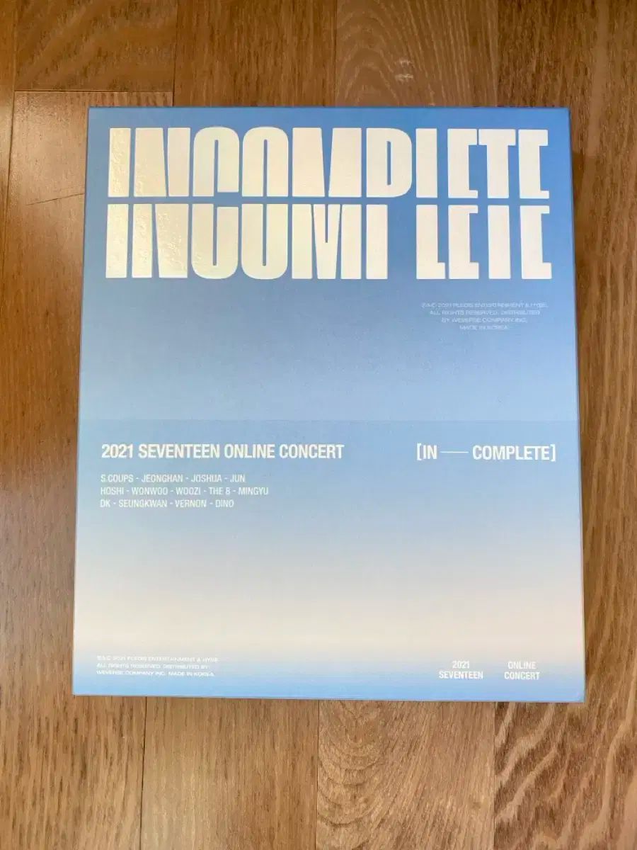 SEVENTEEN(セブンティーン・セブチ) INCOMPLETE DVD トレカ