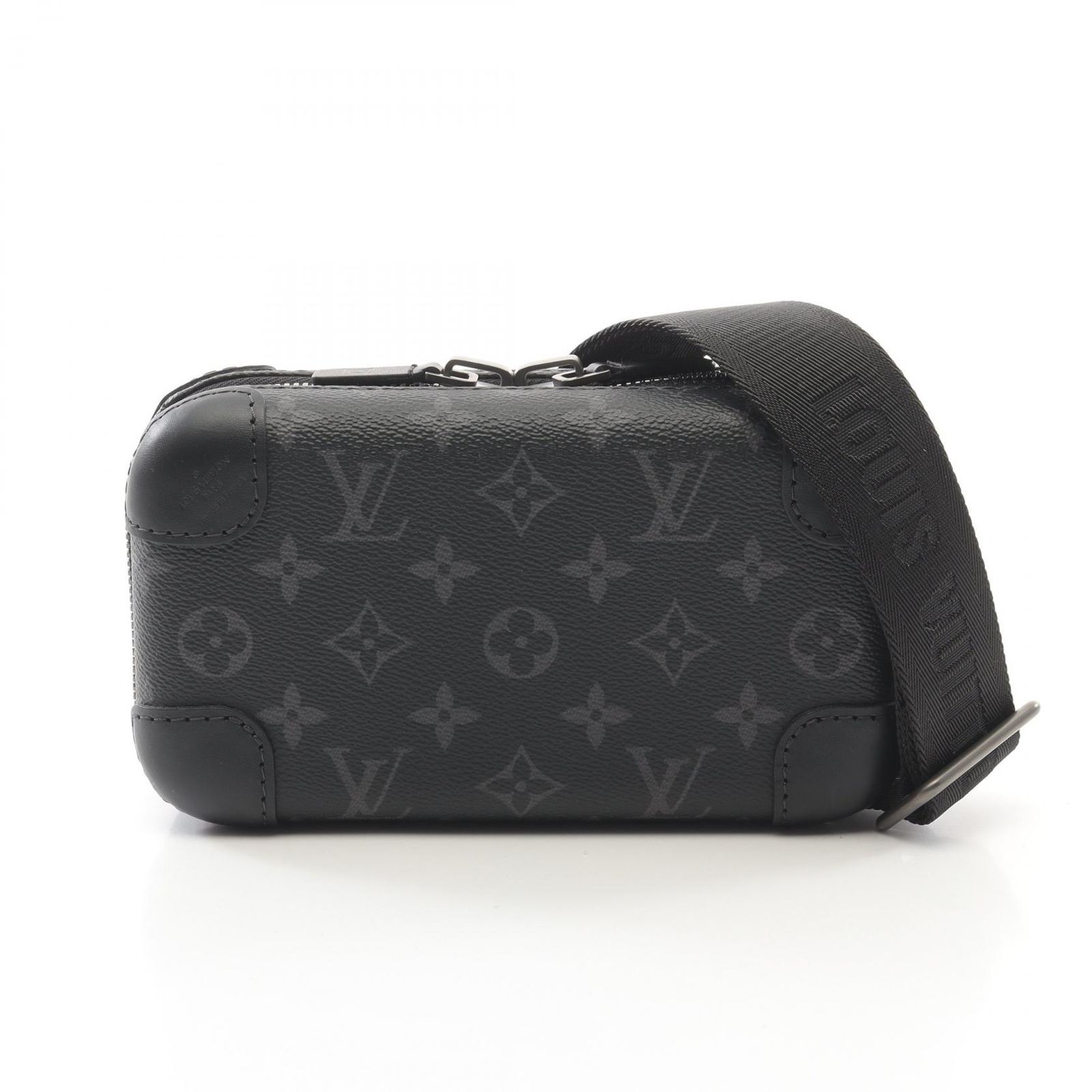 ルイ・ヴィトン LOUIS VUITTON ショルダーバッグ ホライゾン クラッチ モノグラムエクリプス M45579 ブラック PVCコーティングキャンバス レザー ホライゾン・クラッチ メンズ Used A