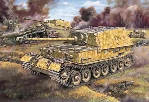【】プラモデル 1/35 WW.II ドイツ軍 Sd.Kfz.184 フェルディナント重駆逐戦車 クルスク 1943 マジックトラック/アルミ砲身付属 [DR6726MT]