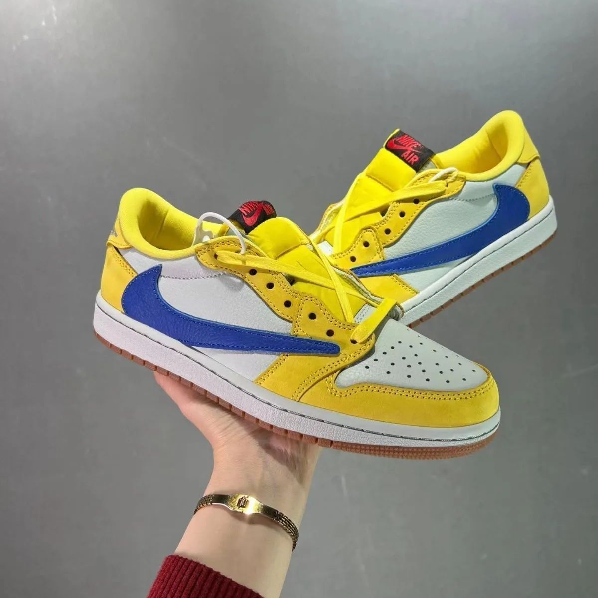 ナイキ スニーカー Fragment x Travis Scott x Air Jordan 1 Low