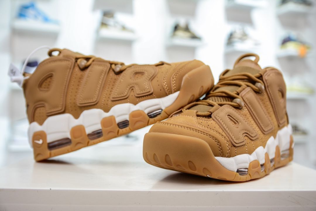 NIKE AIR MORE UPTEMPO '96 FLAX/FLAX-GUM LIGHT BROWN AA4060-200 ナイキ エア モア アップテンポ `96 フラックス/フラックス-ガム ライト ブラウン