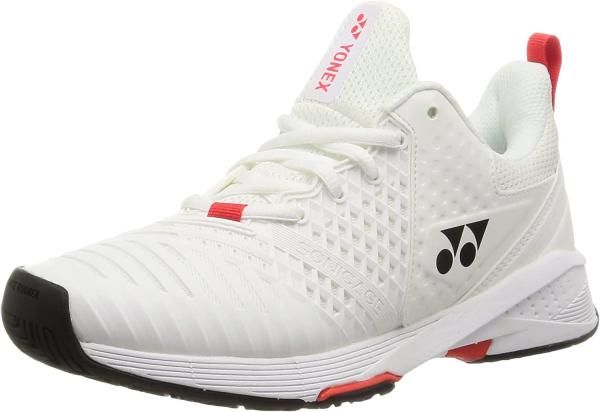 【新品・5営業日で発送】YONEX ヨネックス パワークッションソニケージ3MAC (SHTS3MAC) 色 : ホワイト/レッド サイズ : 23.5 