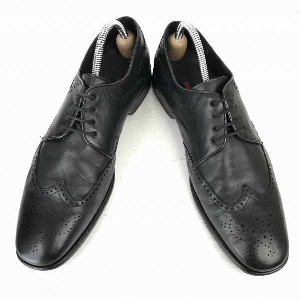 ドイツ名門老舗 ロイド Lloyd 重厚本革 ウイングチップ 26.5 黒 ドレスシューズ ビジネス◆MH-102
