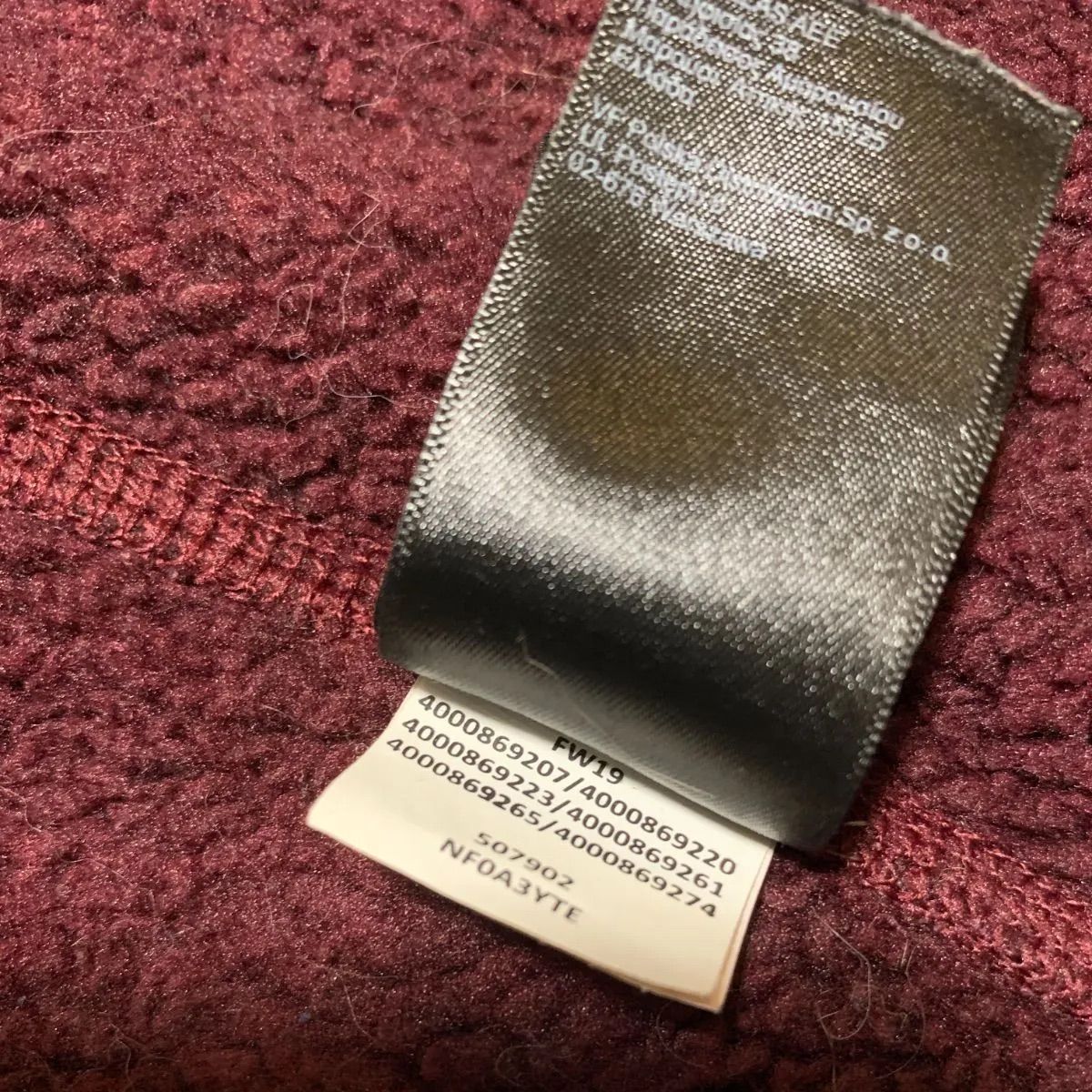 THE NORTH FACE フリースジャケット 茶タグ 復刻 ワインレッド