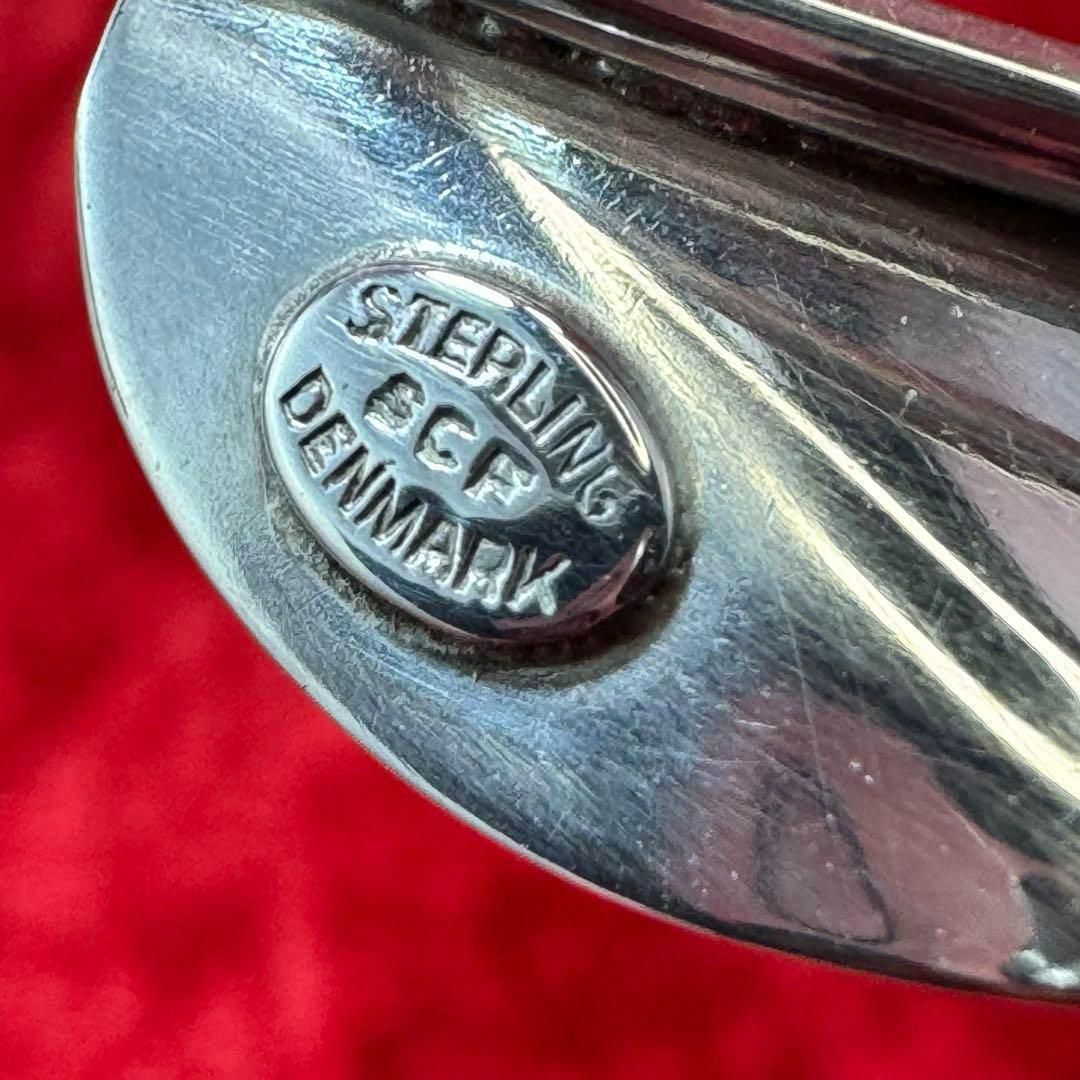 北欧ヴィンテージシルバーブローチ STERLING DENMARK SCF刻印 - メルカリ