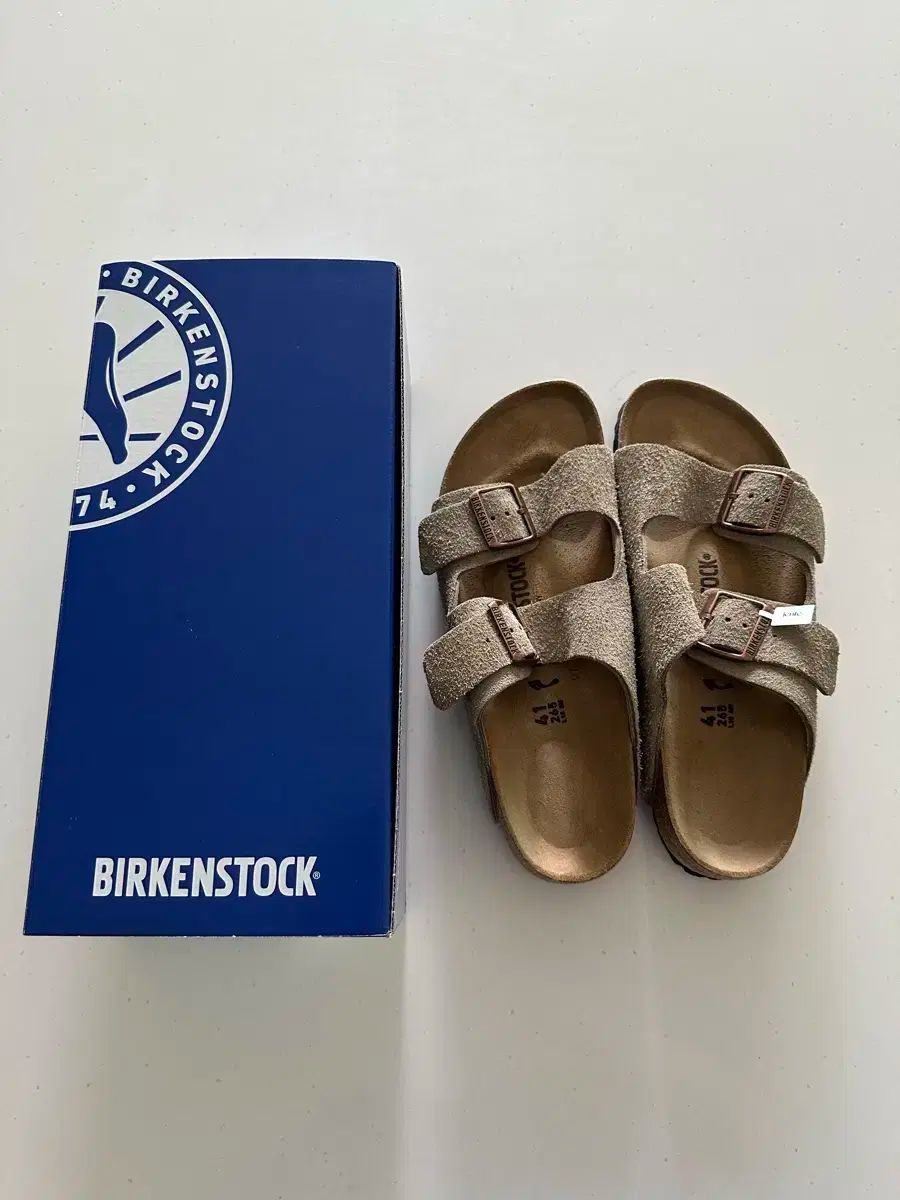 BIRKENSTOCK ビルケンシュトック ‎アリゾナ トープ スエード 41 サイズ 265 狭い