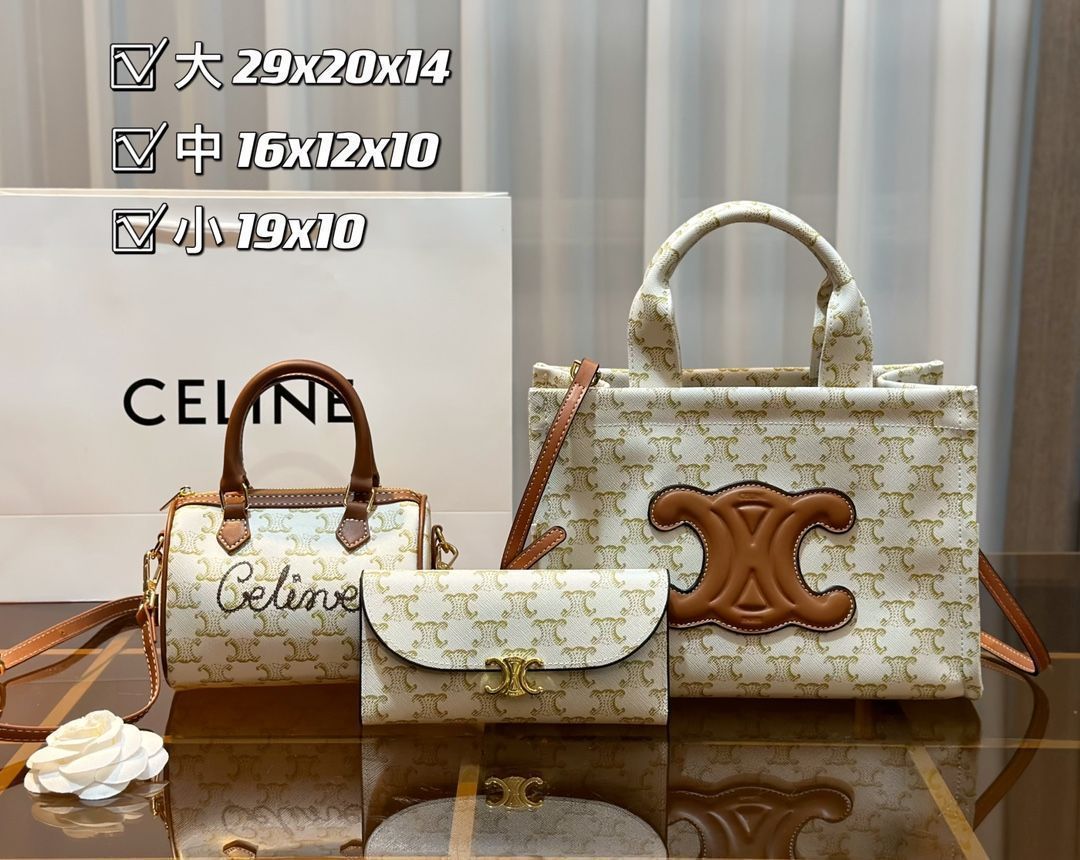 極美品CELINE セリーヌ ショルダーバッグ ハンドバッグ 財布    3点セット