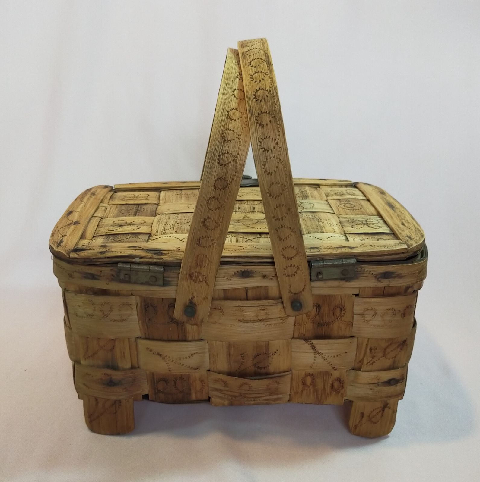 フランス アンティーク パニエ バスケット 蓋付き /405050 バスケット