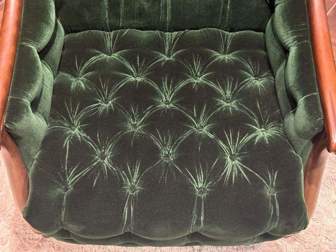 maruni マルニ木工　1人掛けソファ　オットマンセット　ボタンダウン　nZ maruni マルニ木工 1人掛けソファ オットマンセット ボタンダウン nZ