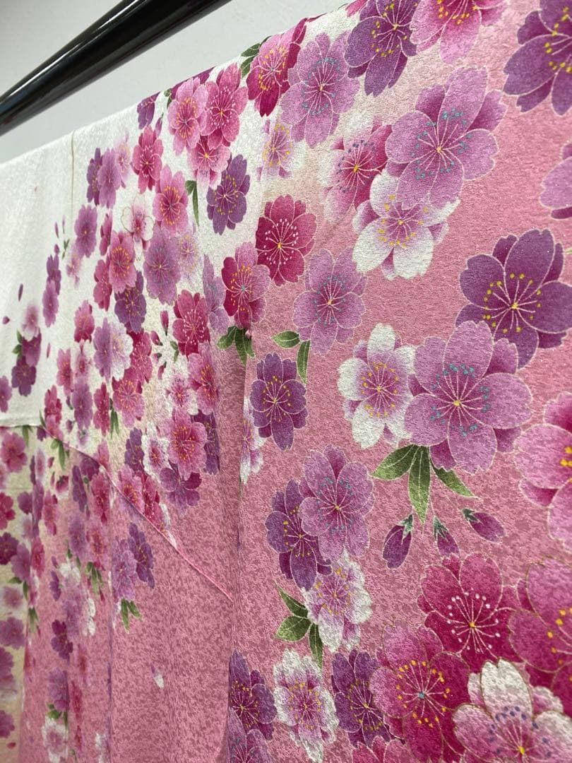 振袖 豪華 銀通し 刺繍 桜 身丈158cm - メルカリ