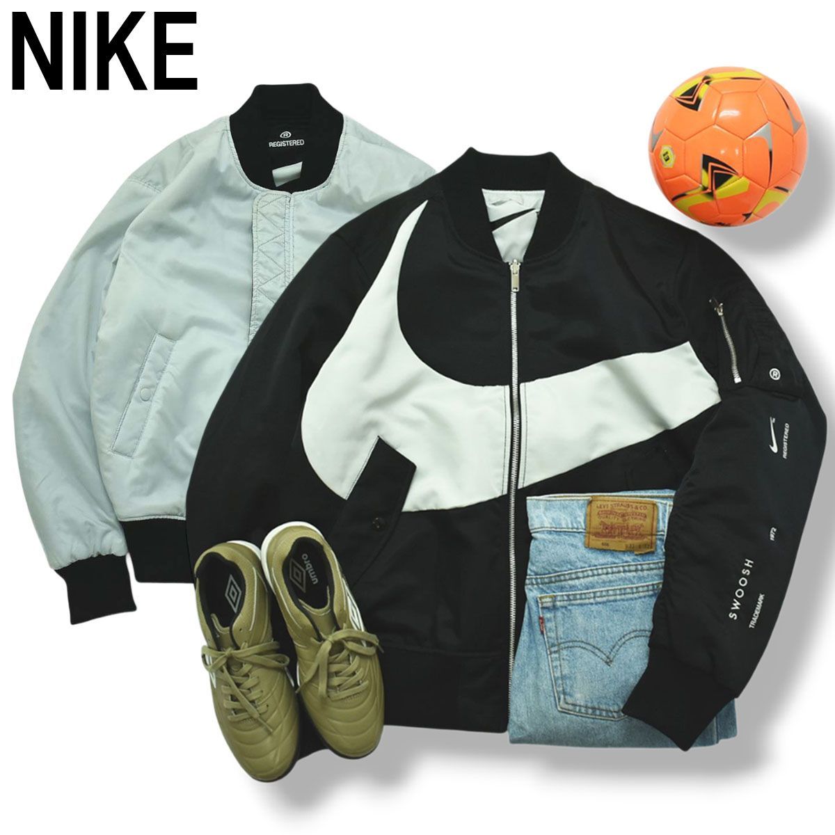 ナイキ NIKE AS M NSW SYNFL SWOOSH BOMBER リバーシブル ボンバー