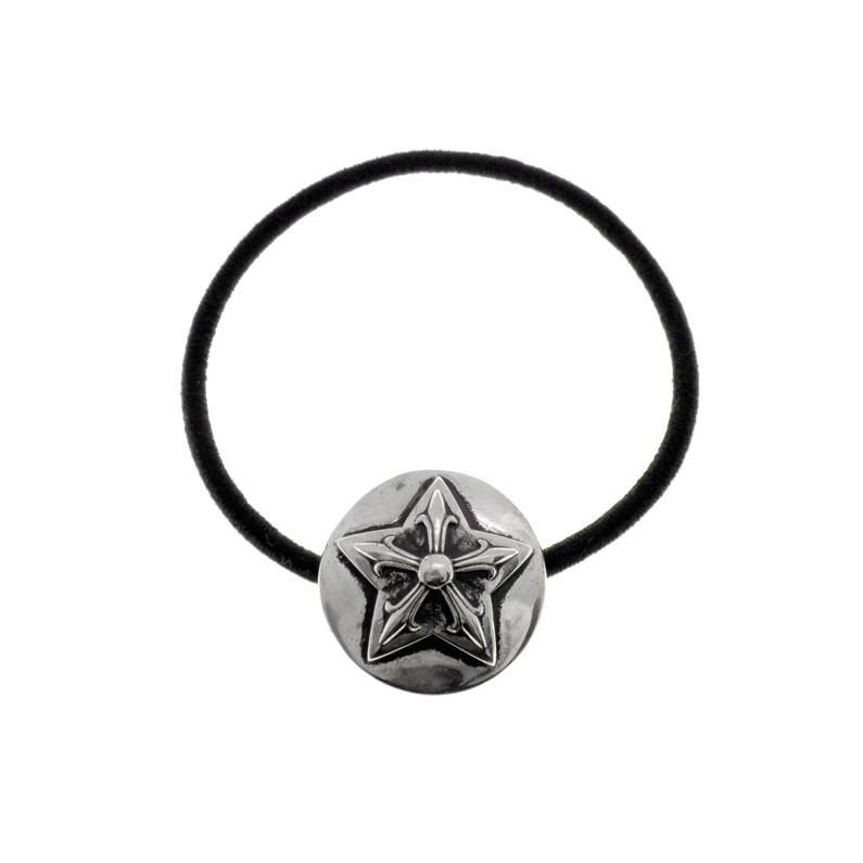 クロムハーツ chromehearts スターコンチョ ニット帽子 キャップ スターパッチ クロムハーツ CHROME HEARTS  HAIRBAND STAR  スター コンチョ