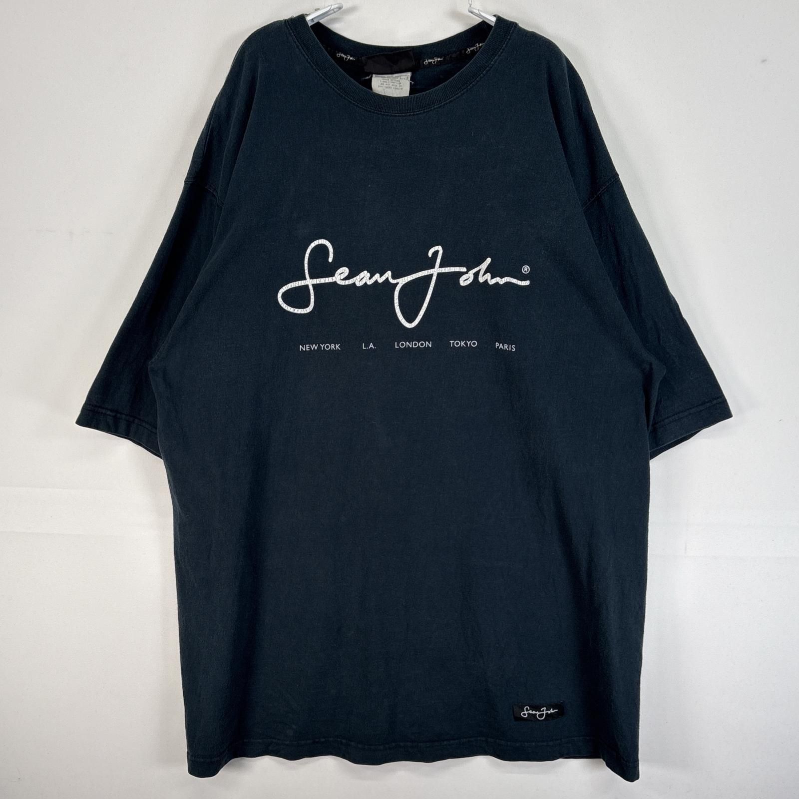古着 ショーンジョン Sean John 半袖Tシャツ 両面 プリント ロゴ 