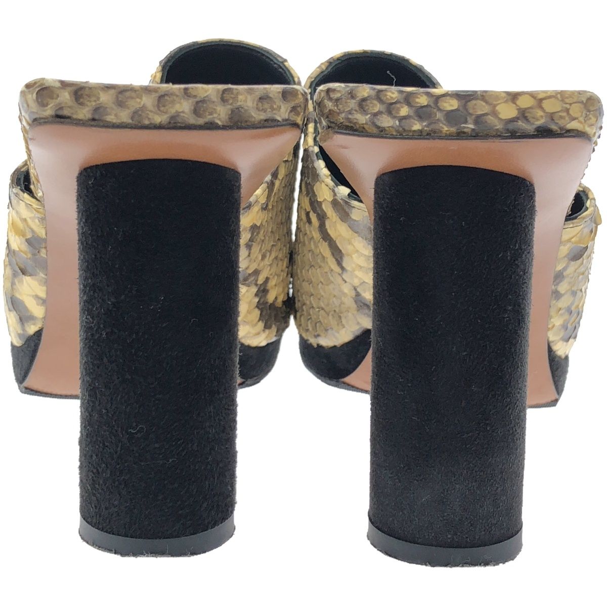 Celine パイソンサンダルミュール