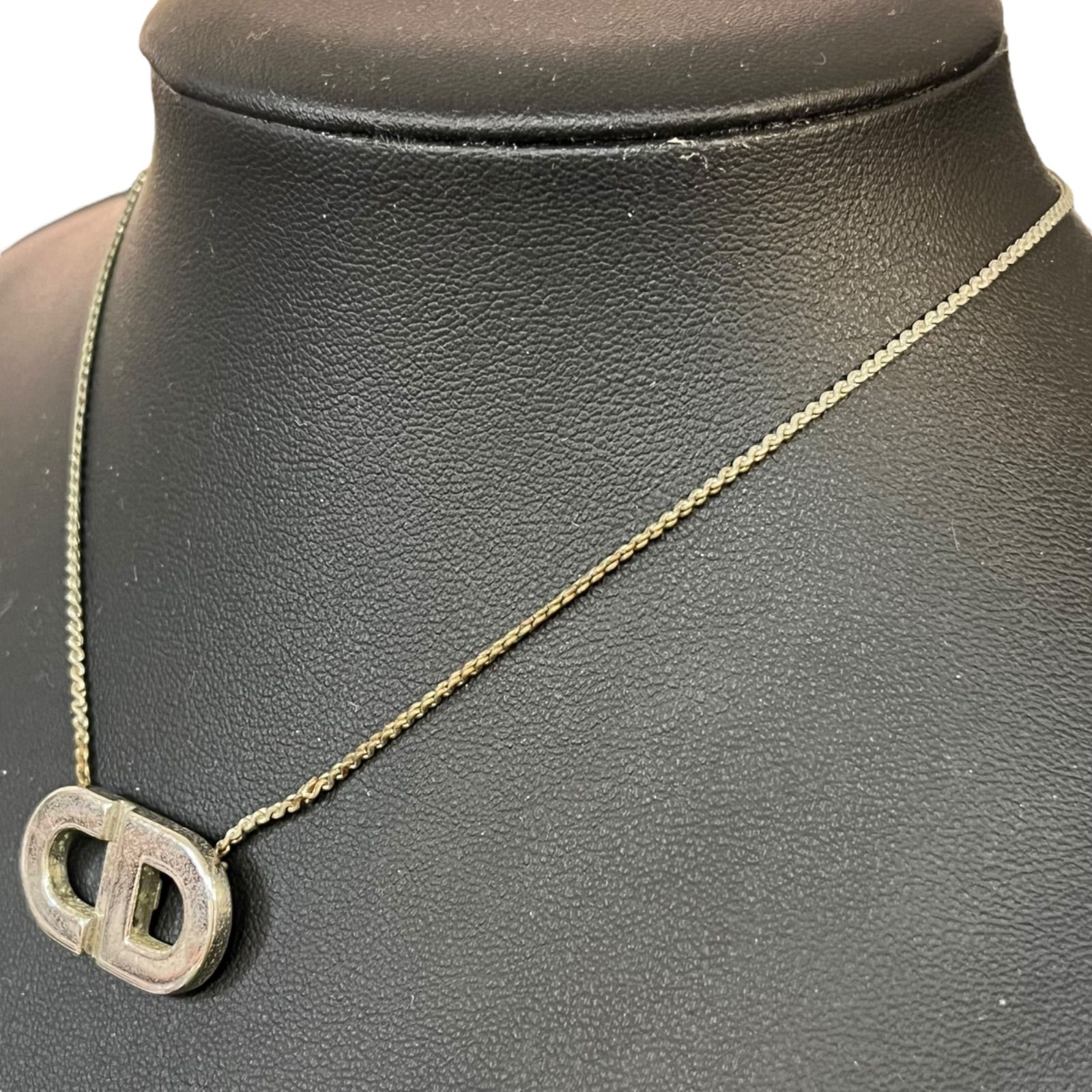 希少ꕥクリスチャンディオール マネークリップ シルバー ロゴ vintage Christian Dior クリスチャン ディオール ネックレス シルバー