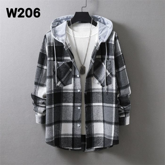 パーカー 即購入OK メンズ チェック柄 フード付き アウター 上着