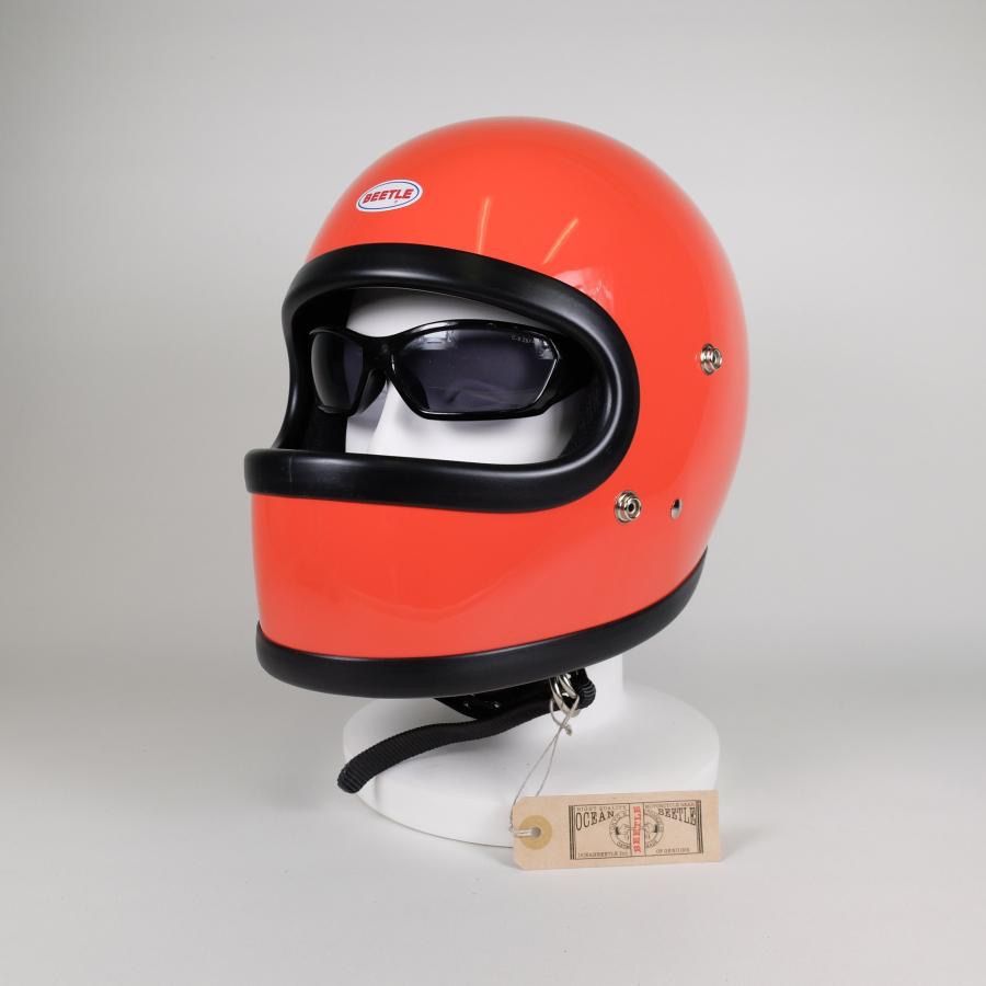 OCEAN BEETLE|オーシャンビートル|STR|エスティアール|オレンジ|ビートル|ヘルメット|ジェットヘルメット|ジェッペル|フルフェイス