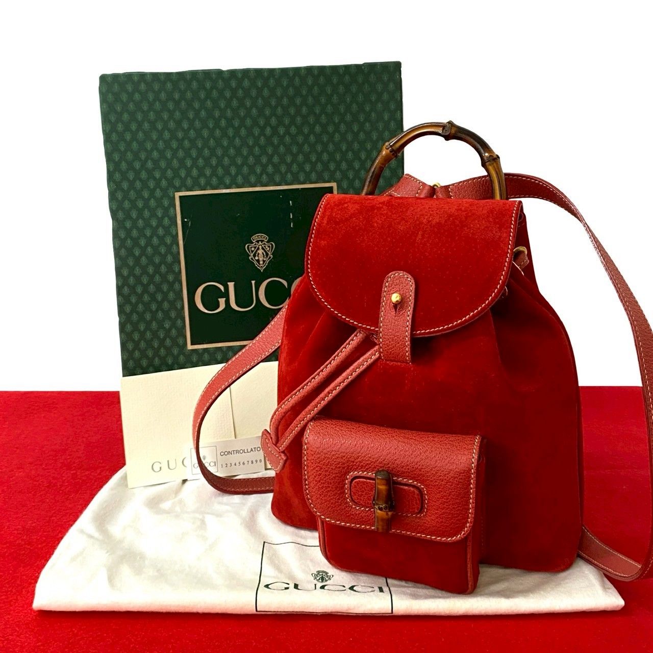 未使用保管品 箱 袋付 GUCCI グッチ オールドグッチ