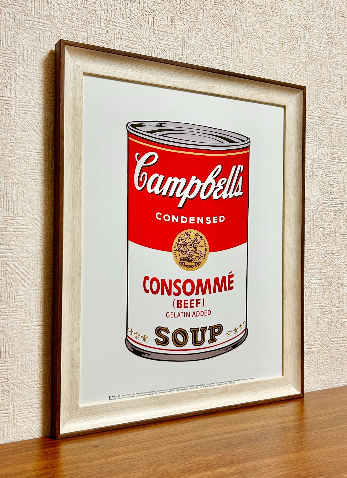 新品☆額縁付アートポスター(BRUCE MCGAW GRAPHICS)☆アンディ