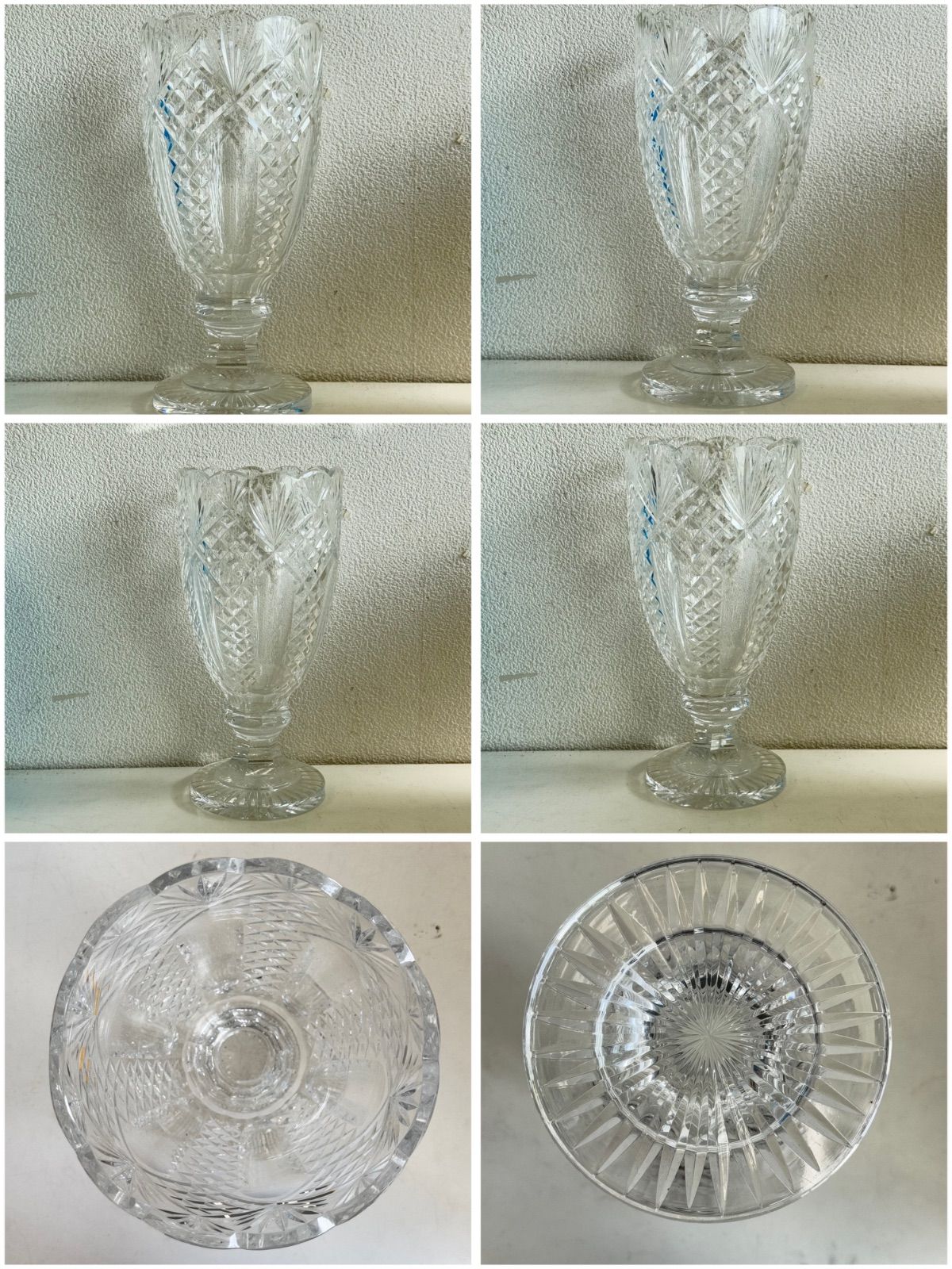 アンバー花瓶×2