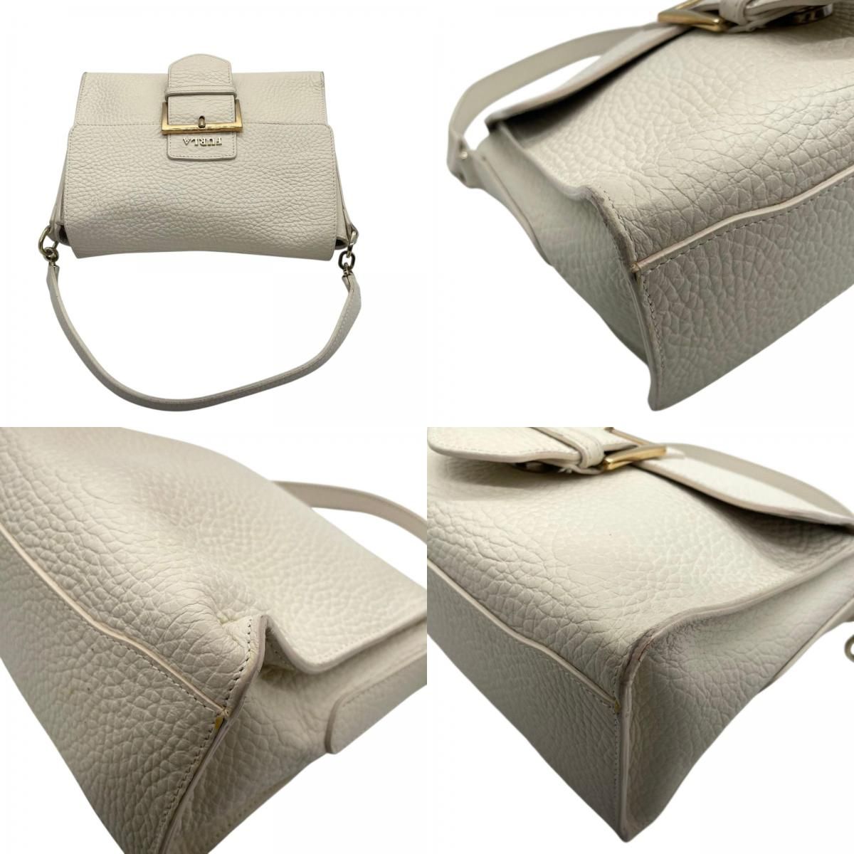 FURLA フルラ 2WAY ハンドバッグ ショルダーバッグ フラップ ベルト 
