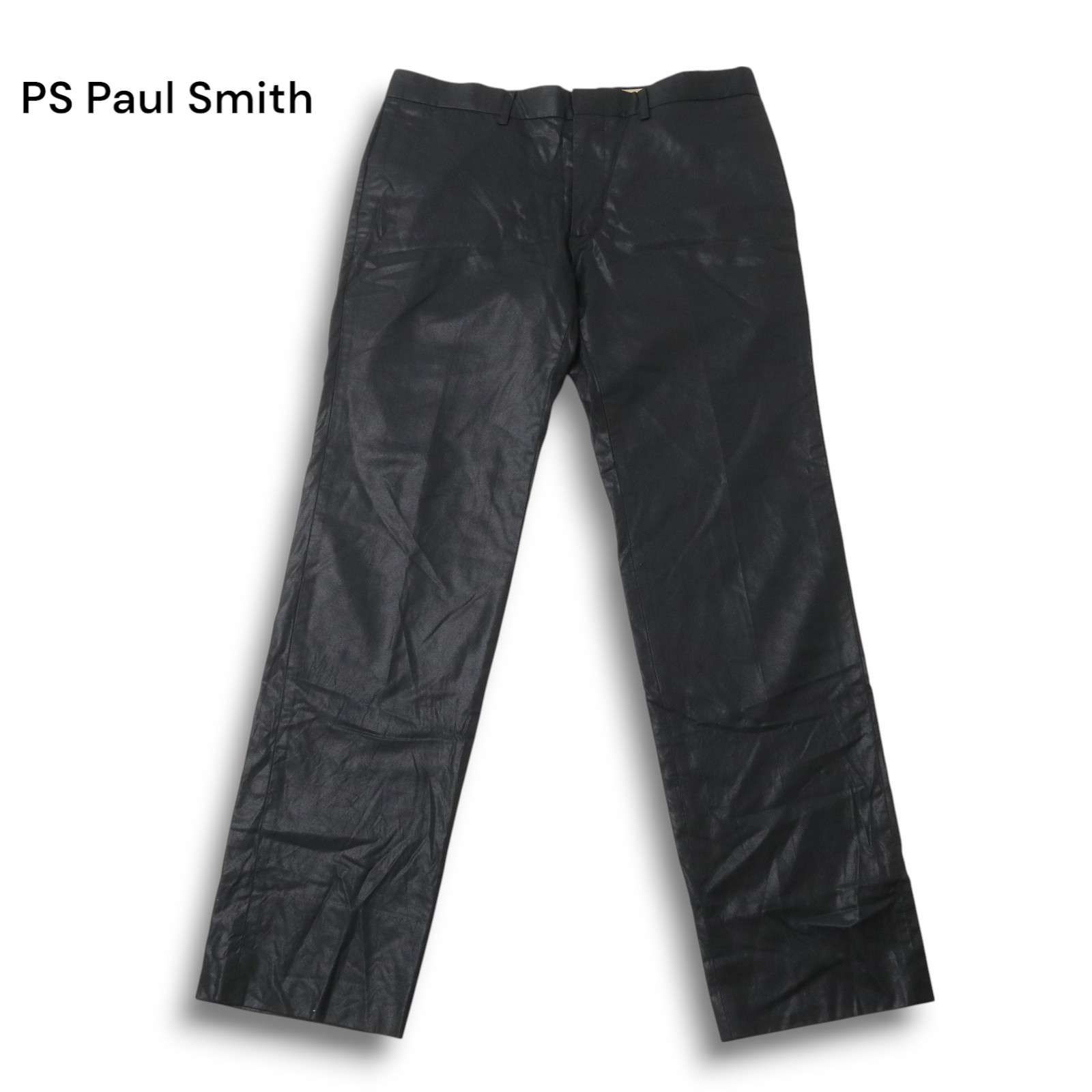 ●ポールスミス●黒パンツ　スラックス PS Paul Smith ポールスミス 春夏 コーティング加工