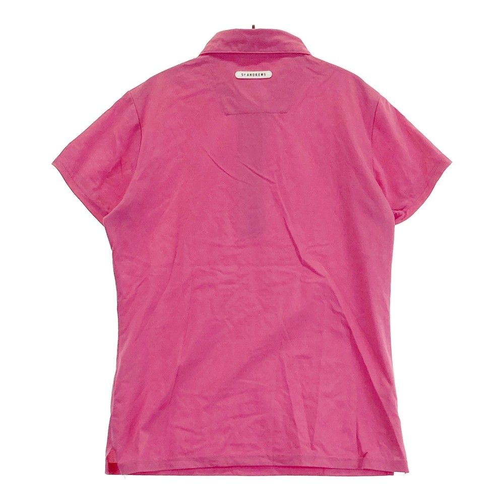 サイズ：M ST ANDREWS セントアンドリュース 半袖ポロシャツ ピンク系