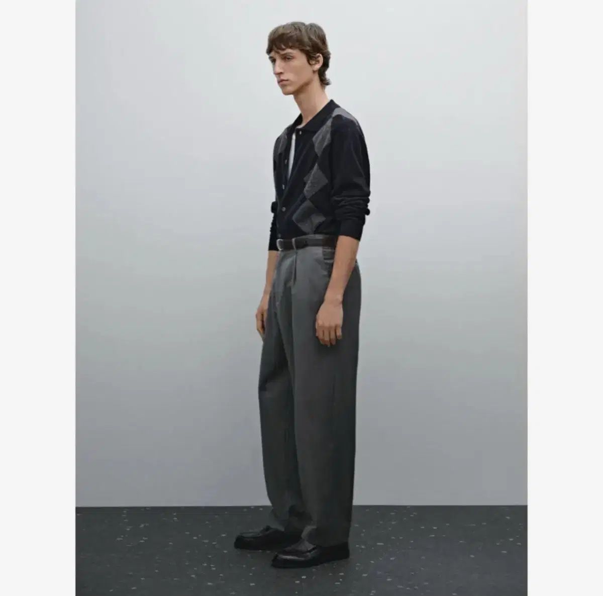 Massi Modutti マッシモ ドゥッティ グレー ウール スラックス