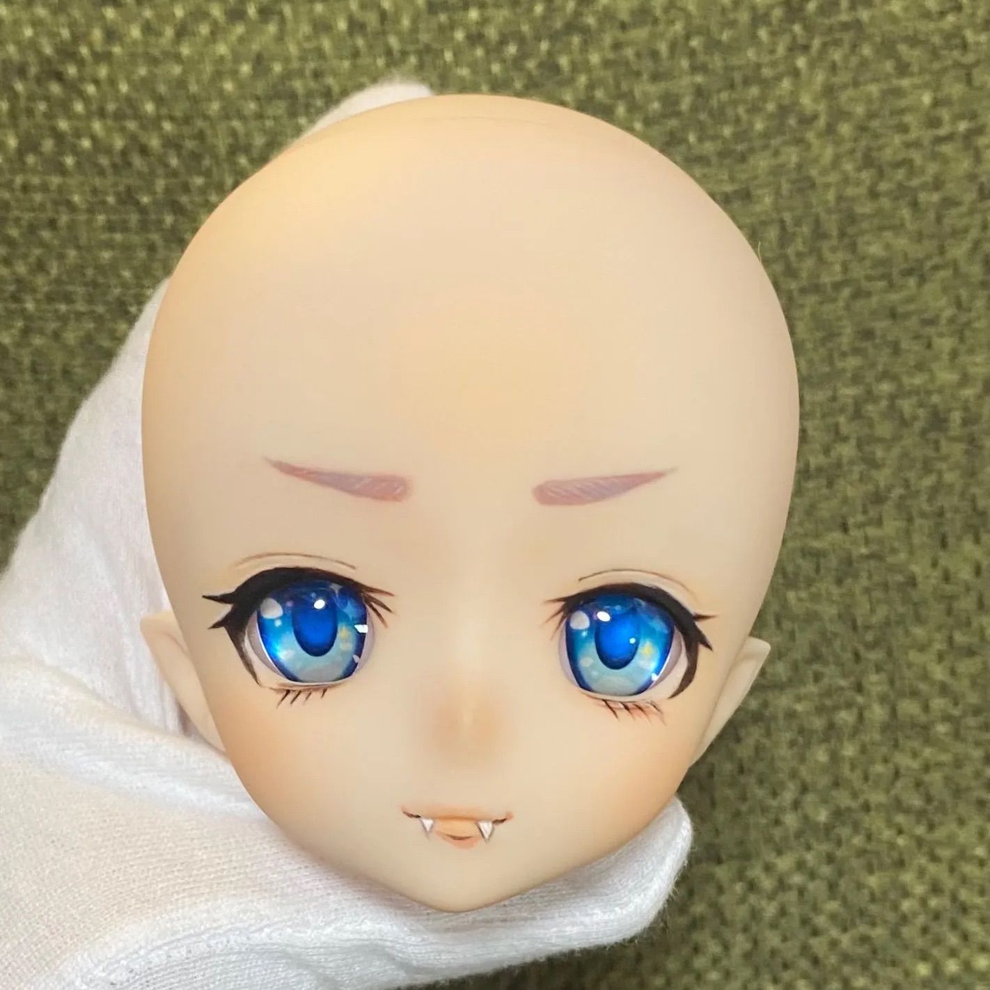 imomodoll apsu セミホワイト 1/4 カスタムヘッド ドール ヘッド 