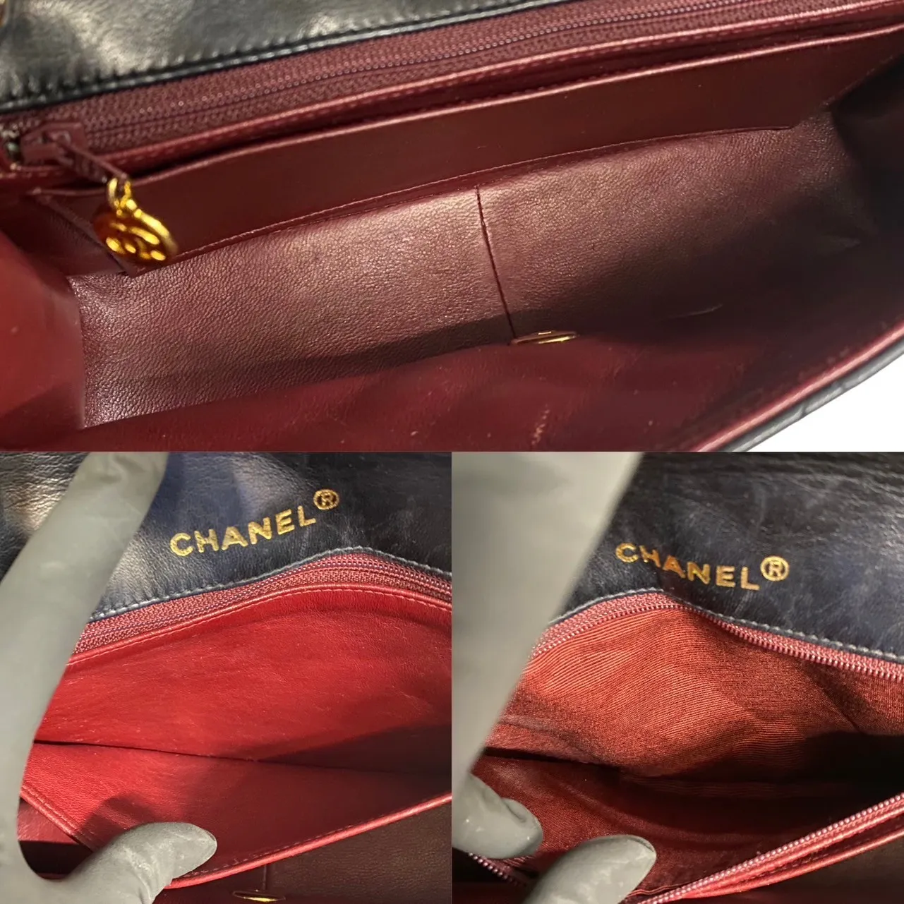 極美品 箱 袋付 カード シール有 1番台 CHANEL シャネル ダイアナ