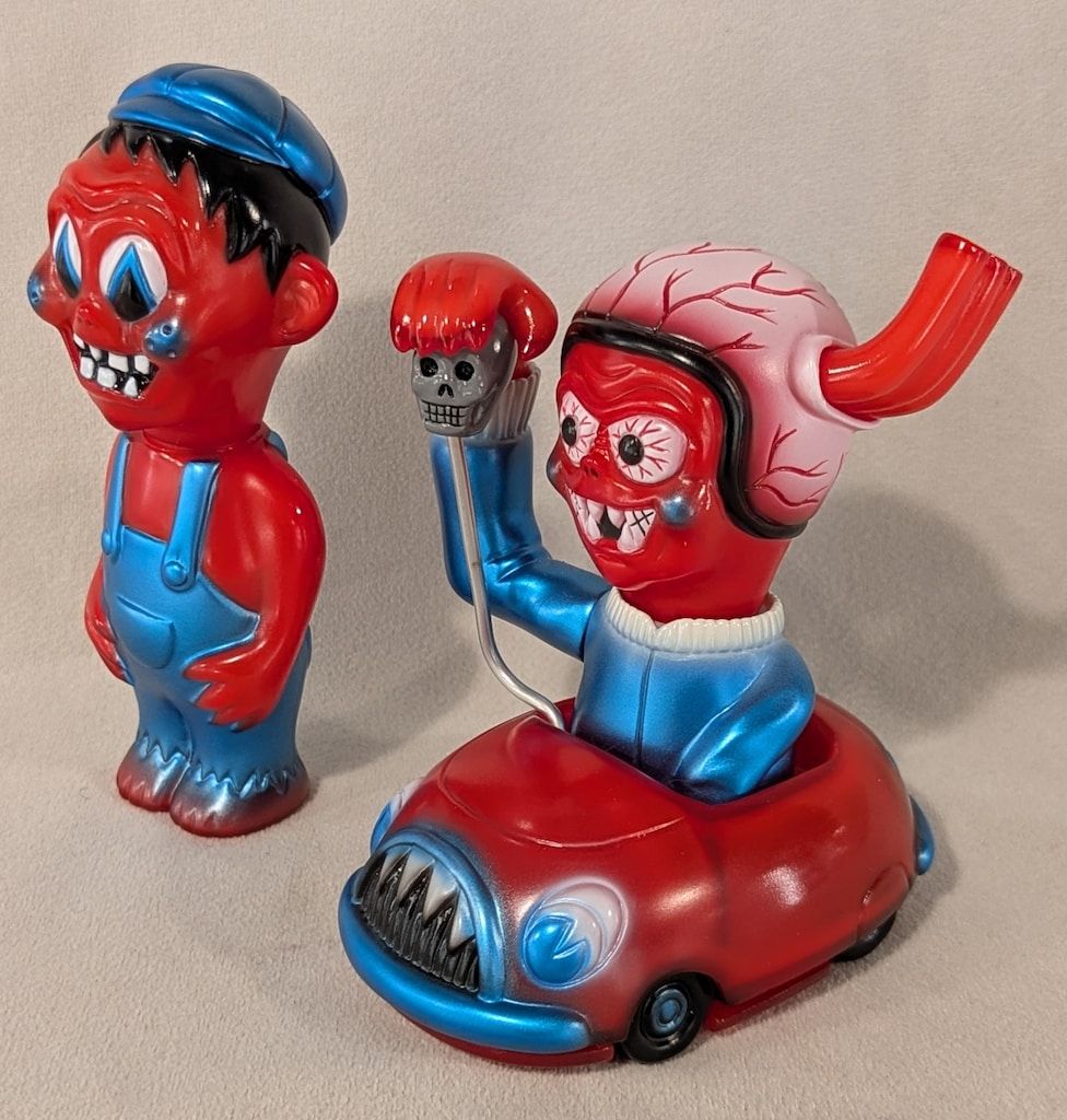 STAR TOYS JAPAN KNUCKLE⁄Little Chop Design WEIRDO CLUTCH 赤成型