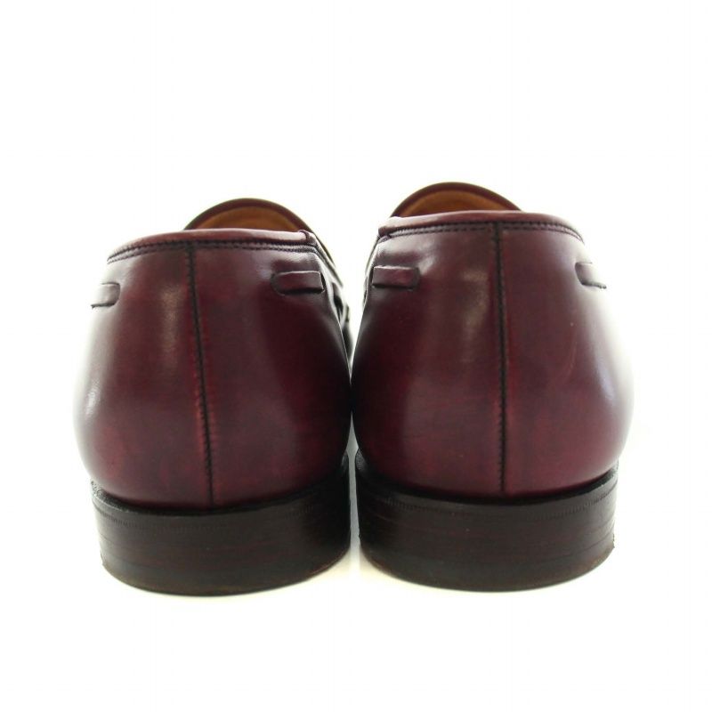 クロケット&ジョーンズ CROCKETT&JONES バーニーズ ニューヨーク別注 キャベンディッシュ2 CAVENDISH2 タッセルローファー  レザー 8E 26.0-26.5cm ワインレッド 9376 /YT